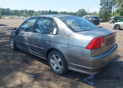 2005 Honda Civic Ex из США, поврежденный, VIN 2HGES26775H618520